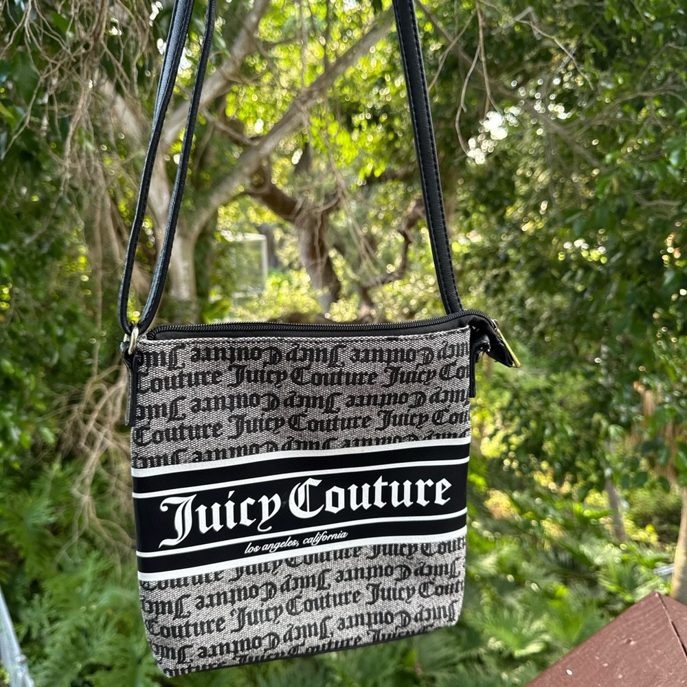 Juicy Couture Monochrome Script Crossbody Bag